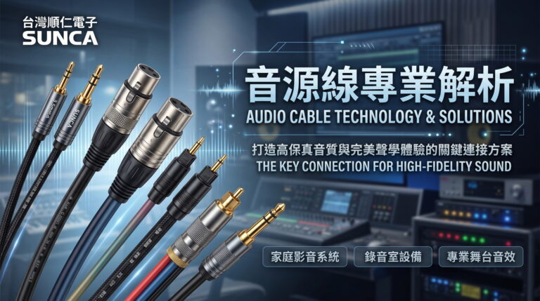 【技術專欄】音源線專業解析：打造高保真音質與完美聲學體驗的關鍵連接方案