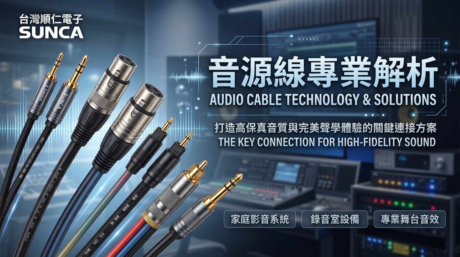 【技術專欄】音源線專業解析：打造高保真音質與完美聲學體驗的關鍵連接方案