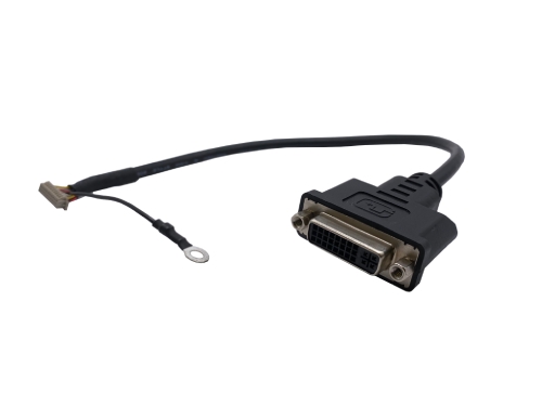 DVI 24+5 Pin 母頭 轉 1.25mm 2×10 Pin + 4.2圓端 線材