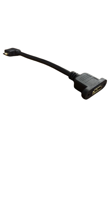 HDMI AF (帶螺母) to HDMI TYPE D 90度