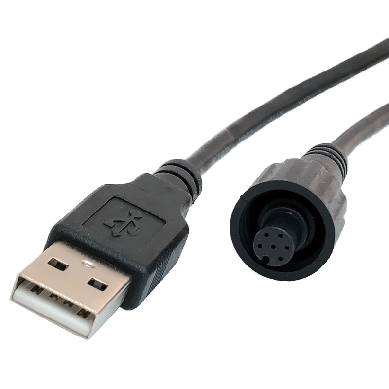 USB A公頭 轉 M8 6 Pin 母頭線材