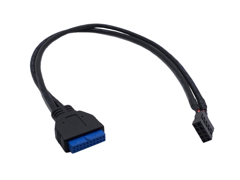 USB 3.0 2×10 Pin 轉 杜邦 2.54 2×5 Pin